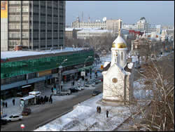 Часовня в центре Новосибирска